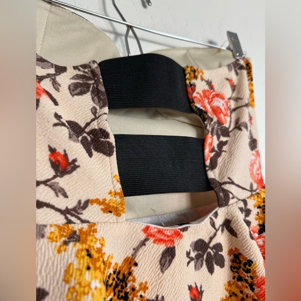 5/$25 LOVE CULTURE Floral Strapless Peplum Dress - NEW W/ Tags - S - Picture 4 of 4